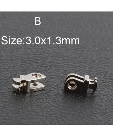 50 Pairs Hinge Repair Parts - Two-Ring Single Hinge for Plastic Frames | Acetate Glasses Model B - Buy Online on GoSupps.com