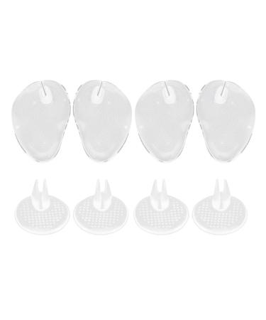 Holibanna 4 Pairs Silicone Gel Sandal Thong Protectors Toe Guards Cushion Flip-Flop Non-Slip Forefoot Pads Inserts Foot Protector Metatarsal Pads