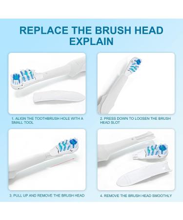 Sensitive Electric Toothbrush Heads (4 Count) for Braun Oral B - Dual Clean Rotation, Cross Action Power - Buy Online on GoSupps.com
