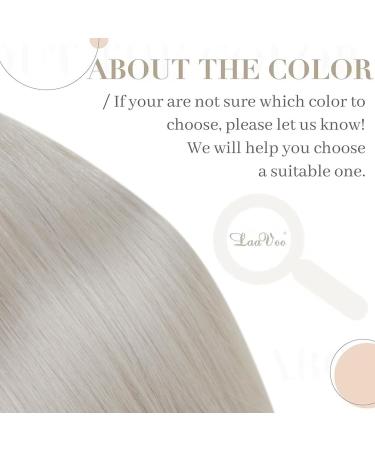 LAAVOO Exomionions Real Hair Extensions - Platinum Blonde U Tip Keratin Bonds 35cm - 50g #60 Remy Hair for Seamless Beauty - Buy Online on GoSupps.com