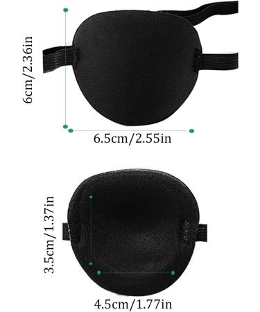 Adjustable Black Pirate Eye Patches for Kids & Adults - Comfortable Skull Blindfolds for Pirate Costumes - Buy Online on GoSupps.com