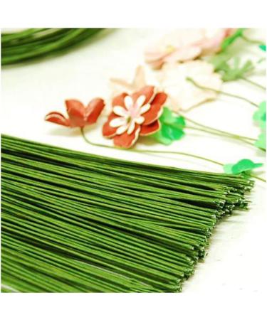100PCS 18Ga Green Floral Stem Wires - DIY Crafts & Flower Arrangement (14 Inches) - Buy Online on GoSupps.com