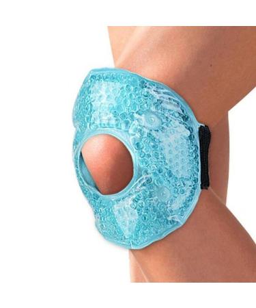 Gel Pack for Wrist Knee Ankle Foot Hand Ice Wrap Reusable Hot Cold Compress Pad Cooling Bead Gel Pack for Injury Pain Relief sky blue