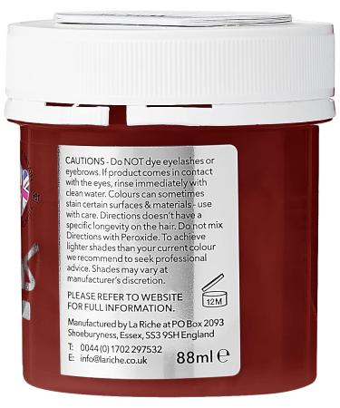 La Rich Directions Coral Red Hair Dye - 89 ml | Vibrant Long-Lasting Color for International Shipping - Buy Online on GoSupps.com