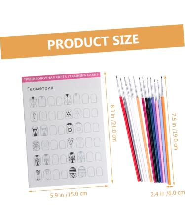DOITOOL 4 Sets Manicure Exercise Book Nail Art Liner Nail Supplies Kit Nail Practice Liner Pen Manicure Practice Liner Pens Nail Art Practice Painting Template Paper Practice Supplies - Buy Online on GoSupps.com
