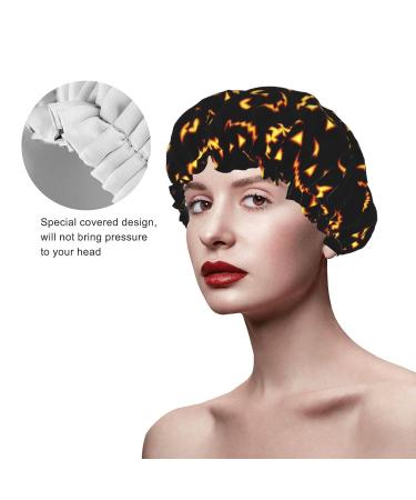 Happy Halloween Printed Waterproof Shower Cap - Fits All Head Sizes & Hair Textures | Women's Bath Cap - Buy Online on GoSupps.com