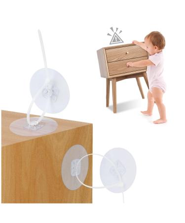 Furniture Straps Baby Proofing Anti-Tipping Furniture Anchor Straps Kit Safety Furniture Wall Anchors for Baby Proofing and Pet Protection Anti-Shedding Secure Bookshelf Cabinet Dresser (8PCS)