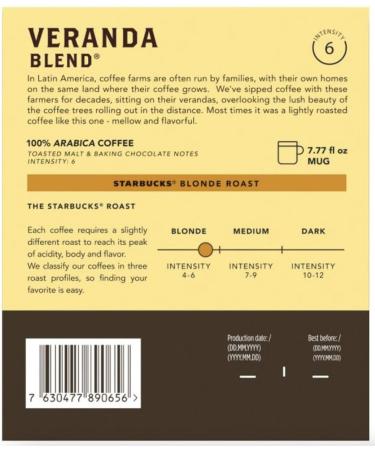 STARBUCKS Nespresso Vertuo Capsules - Veranda Blend - Buy Online on GoSupps.com