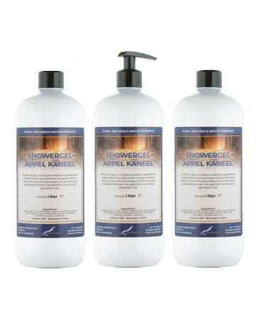 Claudius Showergel AppleCinnamon 3 x 1 Liter with free pump
