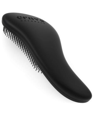 Crave Naturals Glide Thru Detangling Brush - Best Hair Brush for Adults & Kids, Curly or Straight, Wet or Dry - Black - Buy Online on GoSupps.com