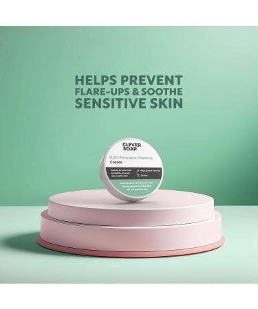 Clever Soap 0.5% Piroctone Olamine Face & Body Cream - Helps Prevent Flare-Ups - Suitable For Seborrheic Dermatitis Psoriasis Acne & Oily Sensitive Skin - Fragrance & Oil Free For Men & Women - Buy Online on GoSupps.com