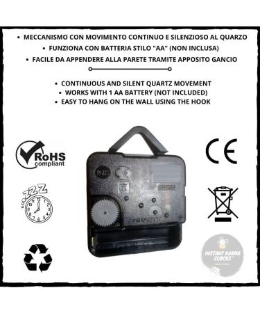 Instant Karma Clocks - Elegant Wall Clock for Nail & Beauty Salons | Model 02 Black - Ideal for Manicure & Makeup Businesses - Buy Online on GoSupps.com