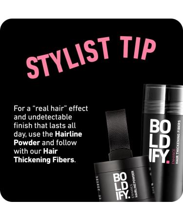 BOLDIFY Hairline Powder - LARGER 10g Bottle - Root Touch Up Powder - Instantly Conceals Hair Loss - Hair Toppers for Women & Men Hair Powder for Thinning Stain-Proof 48 Hour Formula (Dark Grey) 10 g (Pack of 1) Dark Grey - Buy Online on GoSupps.com