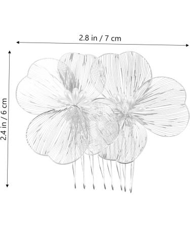 Ipetboom Gold Hair Accessories Bride Headpiece Bridal Flower Hair Comb Headpiece for Bride Wedding Hair Accessories for Brides Hair Accessories for Women Tiara Hair up Miss Alloy Vintage - Buy Online on GoSupps.com