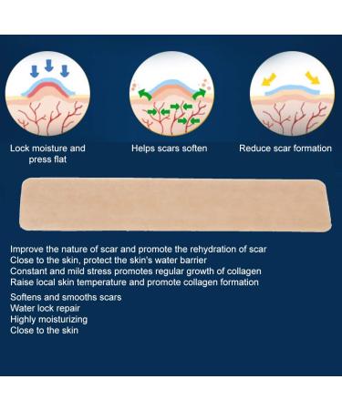 Silicone Scar Sheet - Self Adhesive, Portable & Durable for Wound Marks Removal - Ultra-Thin Concealer Surgery Burn Scar Sticker for All Skin Types - Buy Online on GoSupps.com