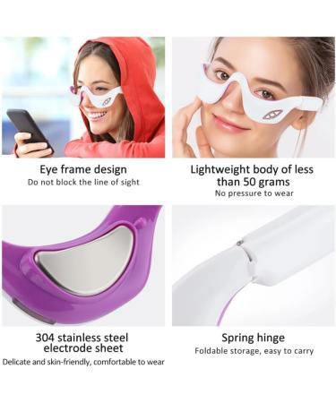 iksvmsis Eye Massager Eye Care Device Electric Eye Massager Eye Heating Pad with Heat 3 Levels of Strength and Temperature - Buy Online on GoSupps.com