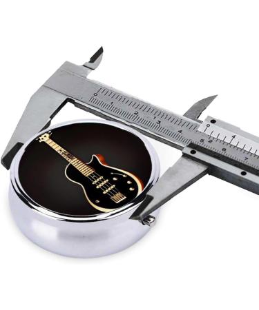 Black Guitar Pill Box Organizer | 3 Compartment Travel Pill Box - Portable & Stylish for International Shipping - Buy Online on GoSupps.com