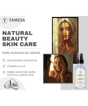Tamesa Avocado Renewal Serum 100% Unrefined Organic Avocado Oil for Face Lightweight Hydrating Facial Oil with Vitamins A D & E Anti-Aging Moisturizer for Glowing Skin Vegan & Cruelty-Free 2oz - Buy Online on GoSupps.com