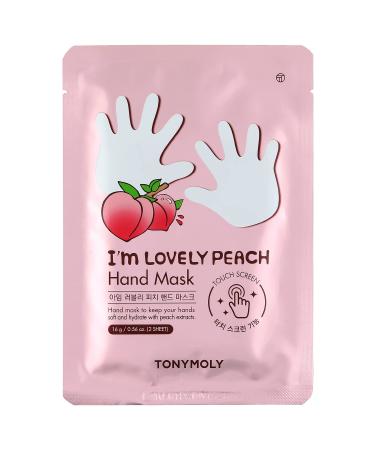 Tony Moly I'm Lovely Peach Hand Mask 1 Pair 0.56 oz (16 g)