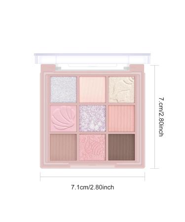 KYDA 9 Colors Warm Tone Eyeshadow Palette - High Pigment Matte & Sparkling Shades for Daily Bright Eyes Makeup - Buy Online on GoSupps.com