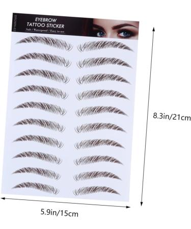 FOMIYES 12 Pcs Eyebrow Stickers Decal Stickers Tool Stickers 6d Hair Eyebrows Eyebrow Tool 3d Mold Transport - Buy Online on GoSupps.com