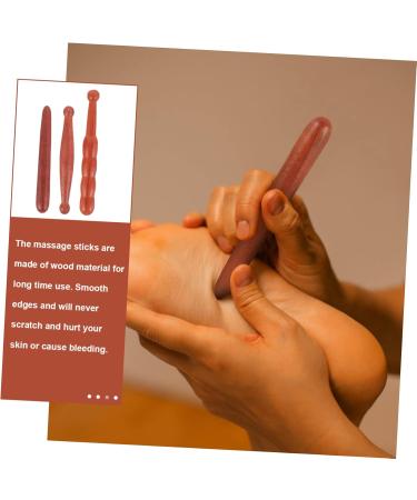 Lurrose 15 STK Acupressure Stab Reflexion Massage Tools | Home Thai Massage Device | Trigger Stick for Neck & Body Relief | 5 Pieces 15x2cm - Buy Online on GoSupps.com