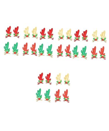FRCOLOR Reindeer Antlers Hair Clips Pairs hair for women s for girls hair clips for girls hair clips Glitter Reindeer Hair Clips antler hair girls hair clips antler Deer Ears Hair Clips