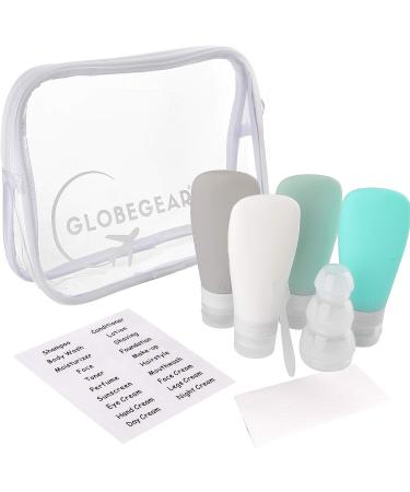 GLOBEGEAR Silicone Travel Bottles & TSA Approved Toiletry Bag Set - Vacation & Cruise Must Haves - Model GG3 - Buy Online on GoSupps.com