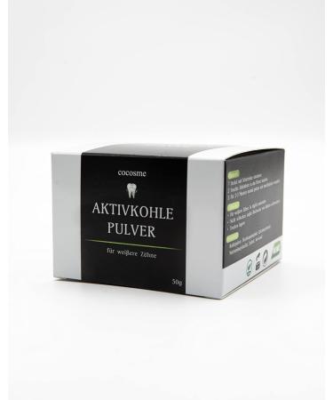 Natural Vegan Teeth Whitening & Cleaning | Cocosme Activated Carbon Powder from Coconut - Buy Online on GoSupps.com