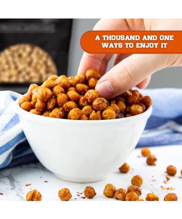 Premium Roasted Unsalted Chickpeas - 1 lb. Pouch Bag by Presto Sales LLC: Plant-Based Protein Snack, Energy Boost for All Ages - Buy Online on GoSupps.com