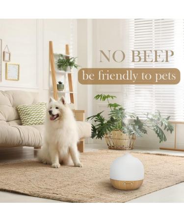 Buy Essential Oil Diffuser - Aromatherapy Ceramic 180ml for Large Rooms | Bamboo Base Night Light Auto Shut-Off | International Shipping - Buy Online on GoSupps.com