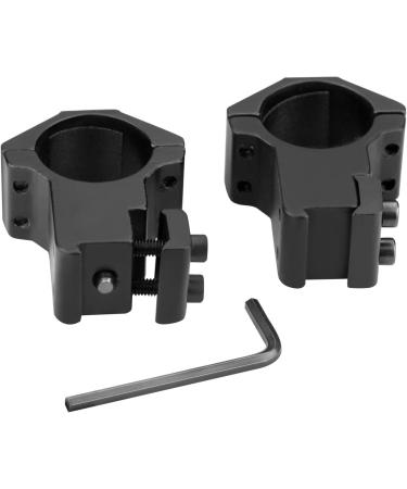 Modkin 1 Inch Dovetail Scope Rings - High Profile Mount for 11mm Rails - Set of 2 with Stop Pin - Buy Online on GoSupps.com