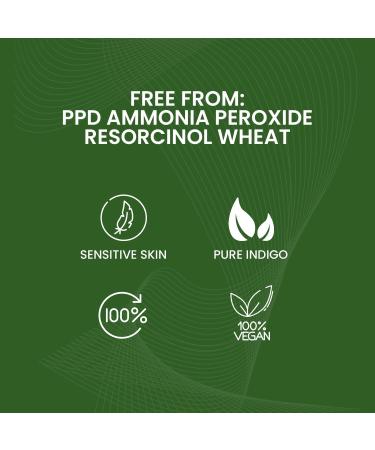 Vatika Henna Hair Colour Rich Black 100% Ammonia Free 6 x 10g Sachtes - 60g Black 10 g (Pack of 6) - Buy Online on GoSupps.com