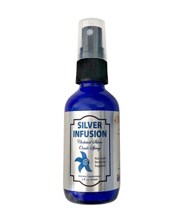 | Silver Infusion 150 PPM Chelated Silver Oxide Spray Dietary Supplement | All Natural Liquid Silver Spray Immune Support Supplement | All Natural Personal Care (2 oz.) 1 Count (Pack of 1)