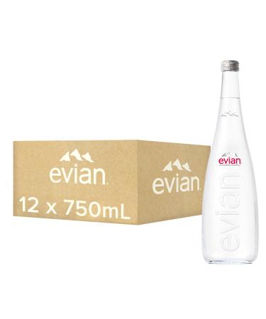 evian Lot de 12 verres eau min rale naturelle 750 ml Non aromatis 750 ml (Lot de 12)