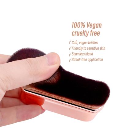 Self Tan Brush Kabuki - Best Body Makeup Brush for Self Tanner & Tanning Mousse | Liquid Foundation & Bronzer Applicator - Buy Online on GoSupps.com