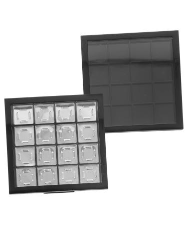 Mikinona 2pcs Eye Shadow Box Black Eyeshadow Clear Makeup Tools Eyeshadow DIY Pallet Travel Supplies Lipstick