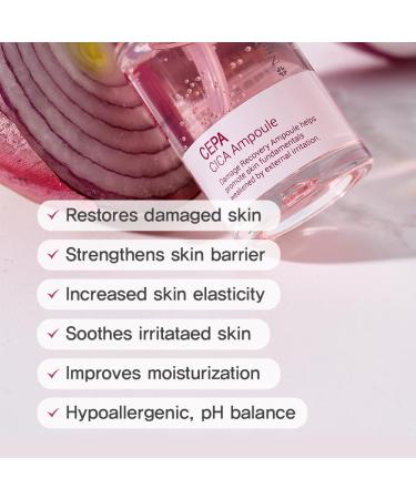 Nightingale CEPACICA Ampoule - Skin Barrier Repair Serum | Centella & Hyaluronic Acid | Non-Irritating Allergen-Free Cruelty-Free Vegan - Korean Skincare - Buy Online on GoSupps.com