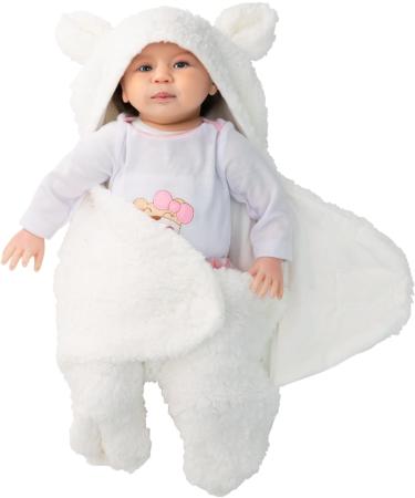 CUQOO Super Soft Swaddles for Newborn - Cream | Thermal 100% Cotton Baby Blanket & Swaddle Sleeping Bag - Buy Online on GoSupps.com