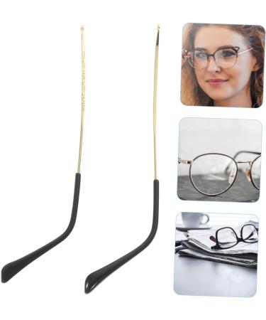 Slip-Resistant Universal Glasses Bracket Replacement - Gold 14x0.5x0.4cm | Durable Holder for Reading Glasses - Buy Online on GoSupps.com
