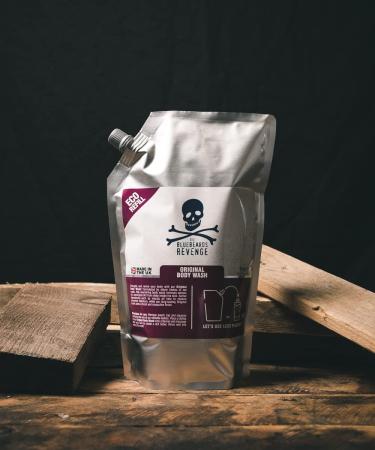 The Bluebeards Revenge Original Body Wash Refill Pouch Low Waste Vegan Friendly Moisturising Body Wash 1 Litre - Buy Online on GoSupps.com