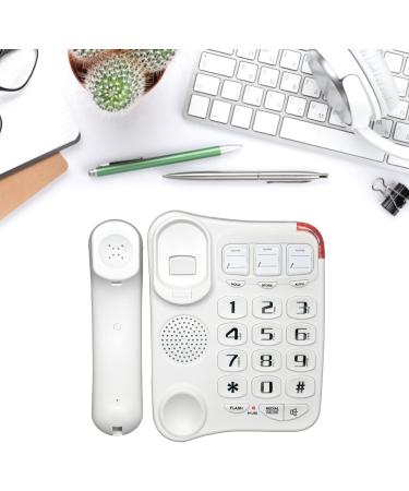 LIANXUE Big Button Landline Phone Desktop Telephone Loud Ringtone Fixed Home Phone for Elderly and Visually Impaired ABS Bk - Buy Online on GoSupps.com