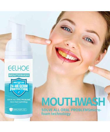EELHOE Teeth Whitening Foam Toothpaste - Stain Removal Mouthwash - 30ml (2 Pcs) - Buy Online on GoSupps.com