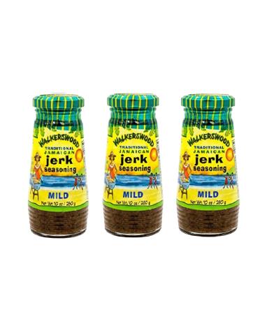 Walkerswood Jamaican Jerk Seasoning Mild 280g (Pack of 3) in a Premier Life Store Box