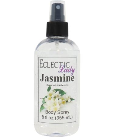 Jasmine Body Spray 8 ounces Body Mist for Women with Clean Light & Gentle Fragrance Long Lasting Perfume with Comforting Scent for Men & Women Cologne with Soft Subtle Aroma For Daily Use Regular Strength 8 Fl Oz (Pack of 1)