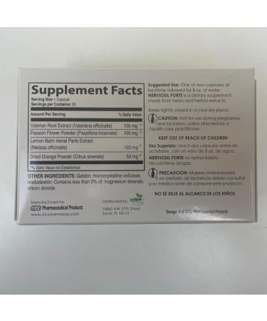 NervioSil Forte Valerian Roots 30 Capsules - Buy Online on GoSupps.com