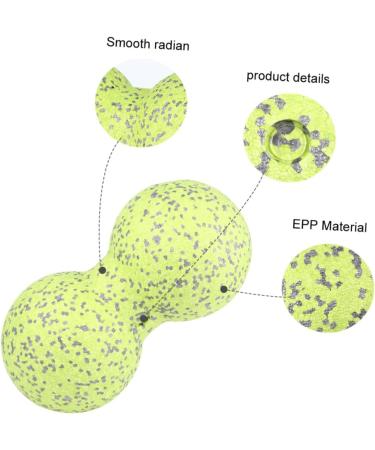 Clispeed Muscle Rollerball Peanut Massage Ball - Back & Foot Roller for Yoga & Trigger Point Relief - Buy Online on GoSupps.com