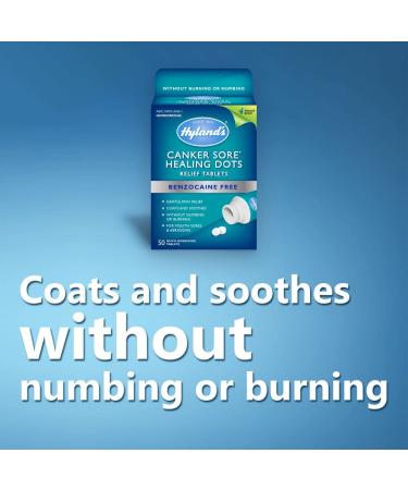 Canker Sore Relief - Hyland's Fast Dissolving Healing Dots | Natural Pain Relief for Mouth Ulcers (50 Count) - Buy Online on GoSupps.com