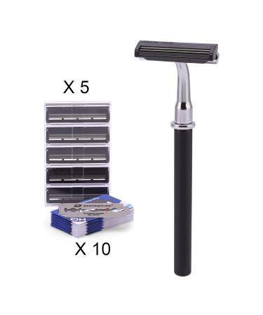 Men's Shaving Set - 3 in 1 Shaving Brush Bowl & Holder (Black) | International Shipping Available - Buy Online on GoSupps.com
