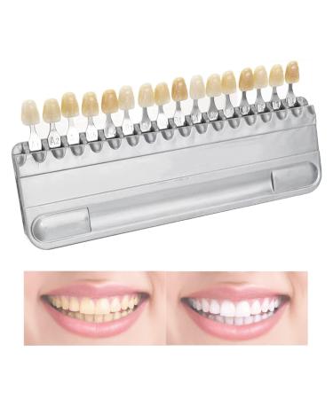 Teeth Whitening Guide, Professional Teeth Color Chart, 16 Colors Teeth Whitening Set, Teeth Whitening Color Chart for Plaque